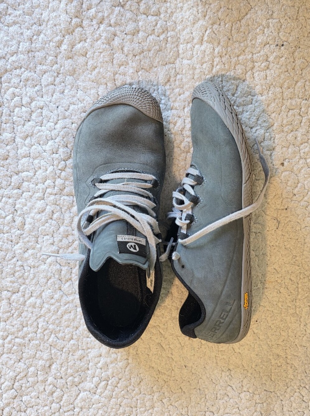 Merrell Vapor Glove 3 Luna Leather Mens 10.5 Barefoot Minimalist Shoes J97177